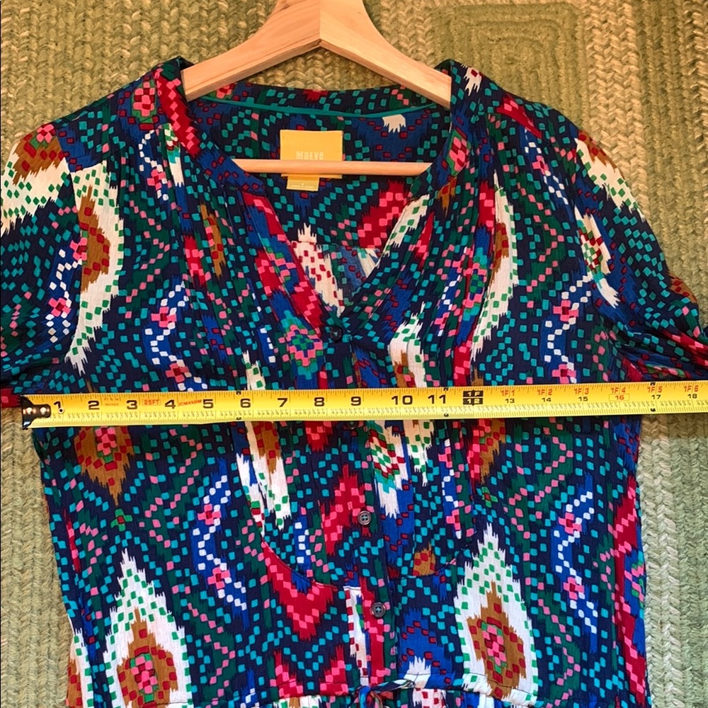 Maeve Blue patterned Blouse - Picture 5 of 6